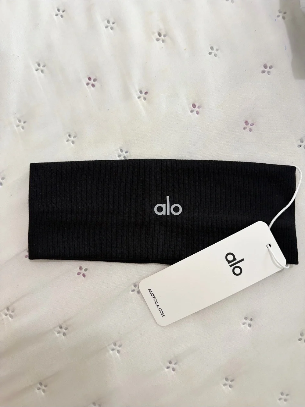 ALO Yoga Black Wide Stretch Headband